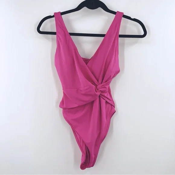 Andie Swim NWT The Capri One Piece Eco Nylon Orchid Classic Swimsuit size XS